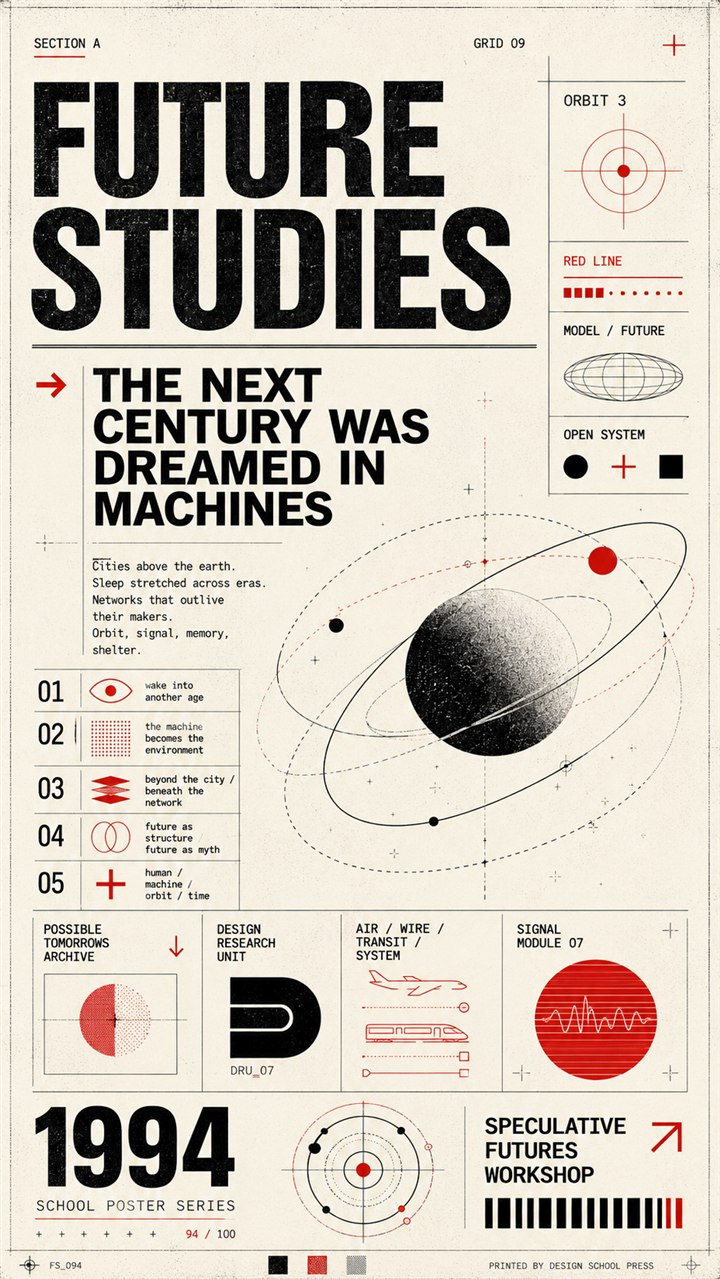 Future Studies speculative design poster